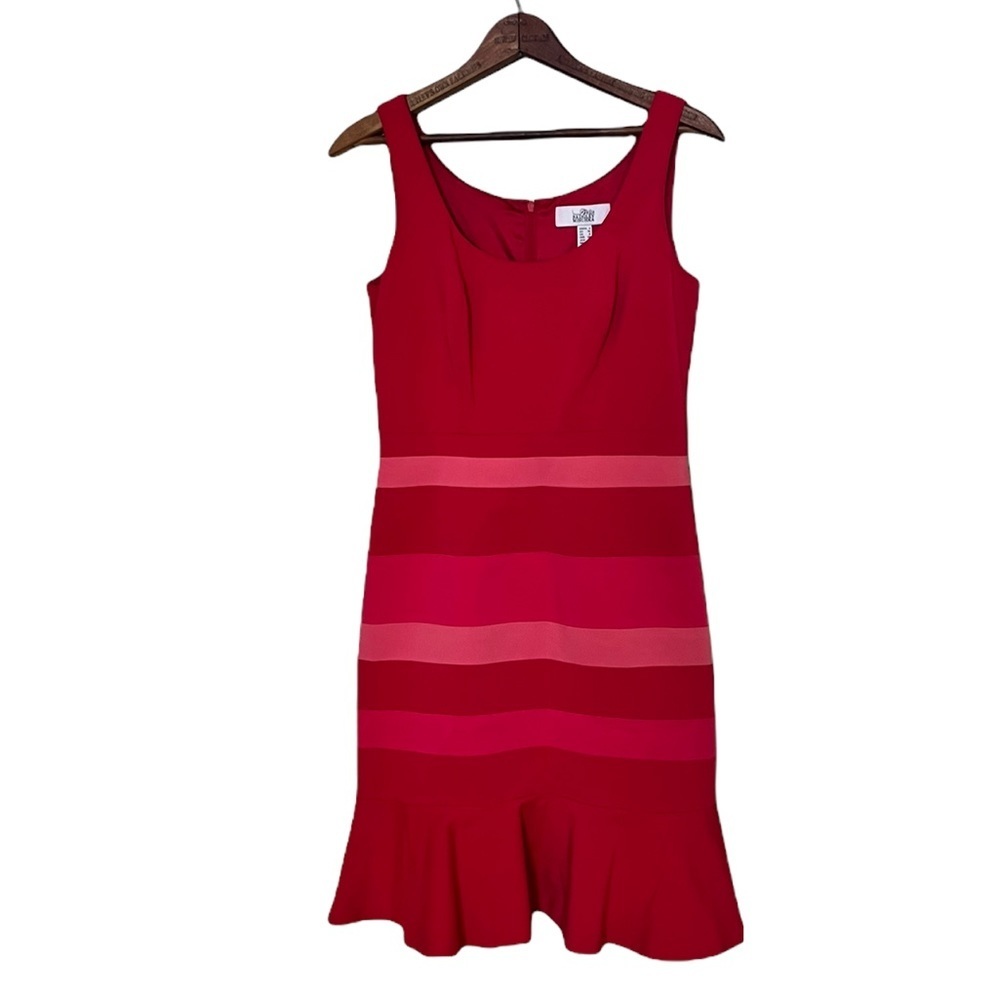 Belle By Badgley Mischka Ruffle Hem Cocktail Dress
